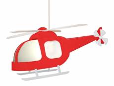 Suspension enfant Lampe hélicoptère rouge