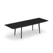 Table à rallonge Plus4 / Acier - 160 à 270 cm - Emu noir en métal