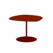 Table basse Galet n°3 INDOOR / 57 x 64 x H 37 cm - Matière Grise rouge en métal