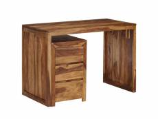 Table d'écriture bois massif de sesham 110 x 55 x 76 cm 246216