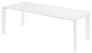 Table rectangulaire Four Outdoor / 190 x 79 cm - Métal - Kartell blanc en métal