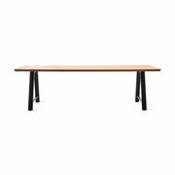 Table rectangulaire Matteo / 215 x 100 cm - Teck & métal - Vincent Sheppard bois naturel en bois