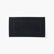 Tapis de bain coton uni bouclette noir 60 x 110 cm