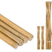 Tiges en bambou 120 cm, lot de 75, en bambou naturel,