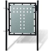 Vidaxl - Portail simple de clôture Noir 100x150 cm