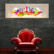 Ambiance-sticker - Sticker effet 3D New-York Design multicolore 30 x 90 cm - multicolore