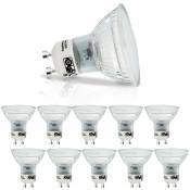 Ampoule led GU10 ampoule blanc chaud 4 w lampe 320 lm ampoule pack de 10 PAR16 spot encastrable angle de faisceau 120 ° spot 2700 k lampe à