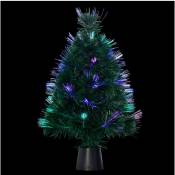 Arbre de Noël lumineux Sapin artificiel vert en fibre
