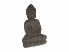 Atmosphera - statue décorative bouddha en magnésie h 28 cm
