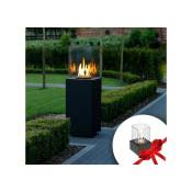 Azura Home Design - mini chauffage au gaz patio noir