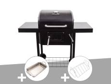 Barbecue à Charbon Char-Broil Performance Charcoal 2600 + Plat à rôtir + Support inox et rôti Grill