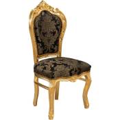 Biscottini - Chaise rembourrée Fauteuil baroque 101x58x56