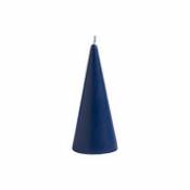 Bougie Cone Medium / Ø 8.5 x H 20,5 cm - & klevering bleu en cire