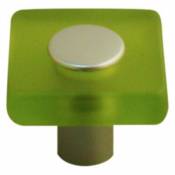 Bouton de meuble acrylique Colours Minéo chlorophylle