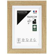 Ceanothe - Cadre Photo Brut et Blanc - Cadre pour Photo 10x15 cm et 15x10 cm convient au A6 et Carte Postale – Fabriqué en France – Cadre Photo