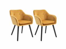 Chaises de visiteur design scandinave - lot de 2 chaises