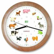 Kookoo - Horloge animaux de la ferme, modèle en cadre