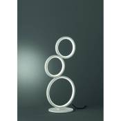 Lampe à Poser Rondo 3 Cercles Led Blanc H45 cm Trio