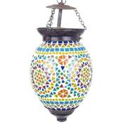 Lampe à toit de meubles Lampes de lampes marocaines multicolores 16x16x24cm 26339 - multicolour - Signes Grimalt