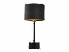 Lampe de table lampe de bureau métal flanelle 39 cm noir cuivre et gris helloshop26 03_0002512