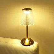 Lampe de table sans fil, lampe à piles rechargeable,