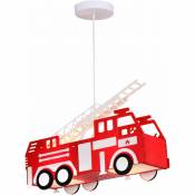 LED Fire Engine Car Plafonnier Suspension Luminaire Éclairage Enfants - Jeu - Chambre