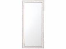 Miroir blanc et argenté 50 x 130 cm mauleon 110595