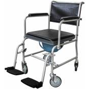 Mobiclinic - Chaise percee ë roulettes Accoudoirs