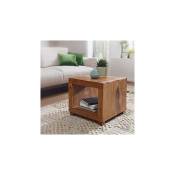 M&s - Table basse cube 50x45 cm en bois de sheesham massif