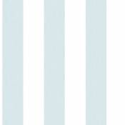 Papier peint LUTECE à rayures bicolores - Bleu/Blanc - 10 m x 0,53 m