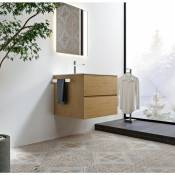 Porte-serviettes auto-adhésif HH35 pour meubles de salle de bain - couleur sélectionnable: Acier brossé