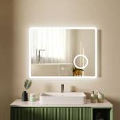 S'AFIELINA Miroir salle de bain LED Miroir avec éclairage