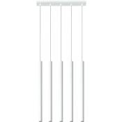 Sollux - Lampe à suspension pastelo 5 l blanc: 45, b: 8, h: 100, G9, dimmable