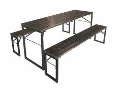 Table pliante brasserie modèle factory 180 x 60 cm