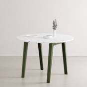 Table ronde New Modern / Ø 108 cm - Plastique recyclé / 4 à 6 personnes - TIPTOE vert en plastique