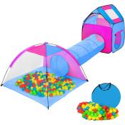 Tente de jeux enfants Avec tunnels, Igloo, 200 balles