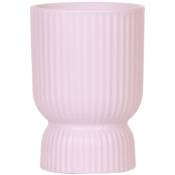 Cache-pot Diabolo - forme classique - couleurs pastel délicates - rose - adapté aux pots de 9cm