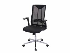 Chaise de bureau hwc-j53, chaise pivotante chaise de bureau, ergonomique similicuir ~ noir