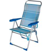 Chaise de plage réglable et pliante sun comfort 39x49x47/114H