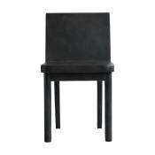 Chaise en béton noir café 52 x 43 cm Brutus - 101