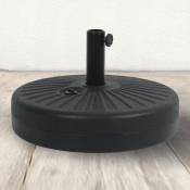 Concept-usine - Pied de parasol circulaire plastique résistant - black