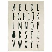 COTTON ALPHA - Tapis enfant imprimé alphabet et chat 120x170