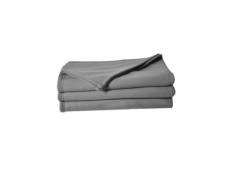 Couverture polaire polfirst - 100% polyester 250g/m² - acier - 150 x 220 cm