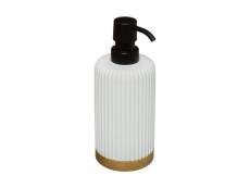 Distributeur de savon ou lotion en résine blanche