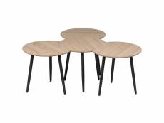 Faast - tables gigognes modulables aspect bois