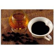 Feeby - Tableau bois café avec le cognac - 100 x 70 cm - Marron