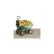 Heliotrade - Chariot de jardin avec benne basculante - charge 250 kilos - roue gonflable