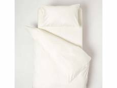 Homescapes parure de lit enfant en coton égyptien bio 400 fils crème, 120 x 150 cm BL1723B