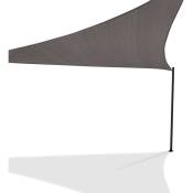 Idmarket - Voile d'ombrage triangulaire 5x5x5 m gris - Gris