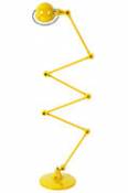 Lampadaire Loft Zigzag / 6 bras - H max 240 cm - Jieldé jaune en métal